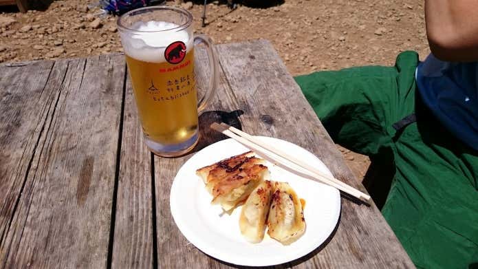 ビールと餃子