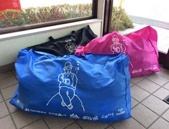富士登山レンタルの配送されてくる荷物