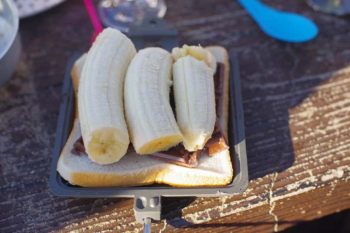 チョコバナナホットサンド