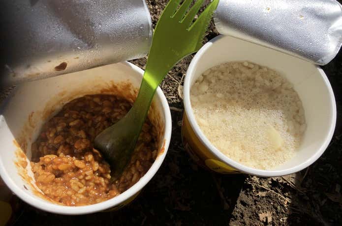 カレーメシ　全混ぜ状態