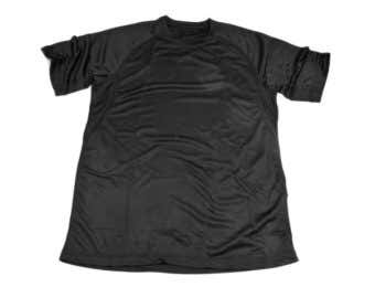 黒いポリエステルのＴシャツ