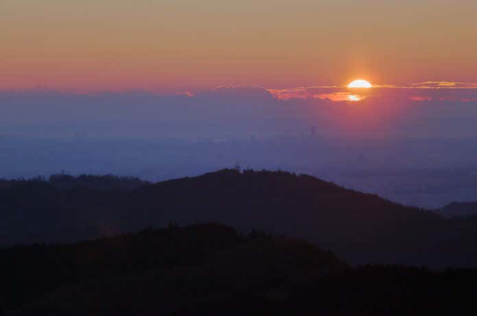 小仏城山から見るご来光
