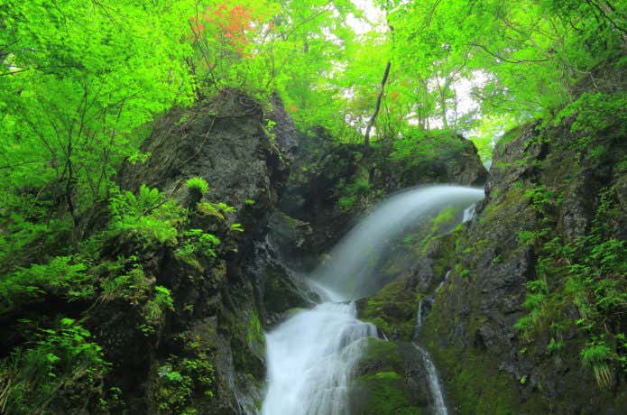 早池峰山　七折の滝