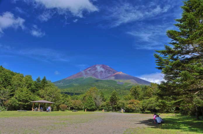 富士山スカイライン途中の水ヶ塚公園から見た富士山