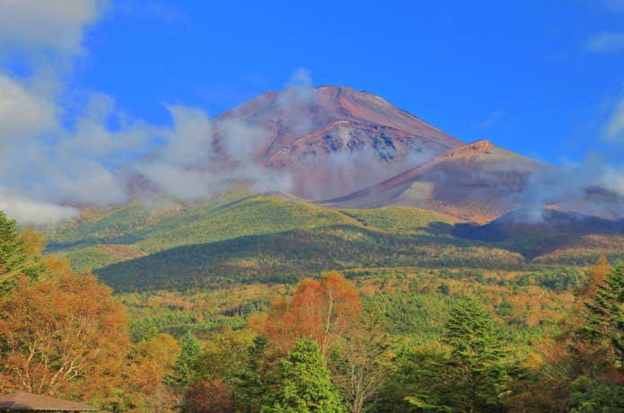 富士山スカイライン途中の水ヶ塚公園から見た富士山