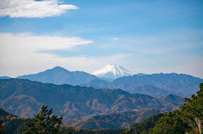 一丁平から眺める富士山