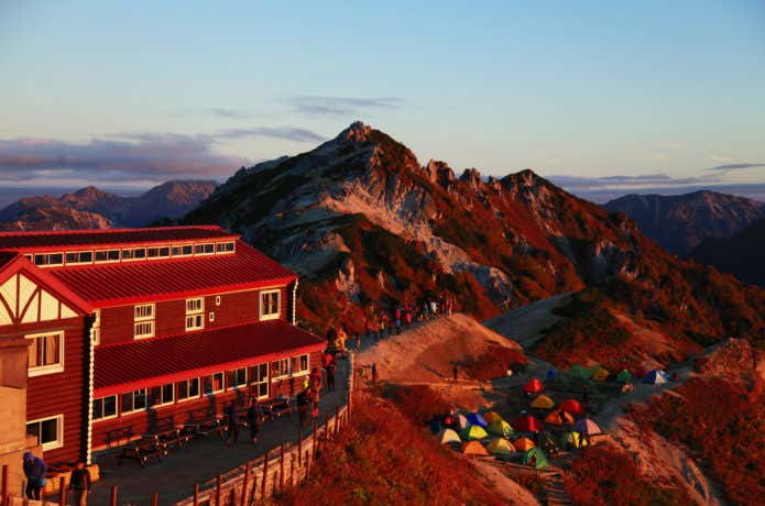 山と山小屋とテント場