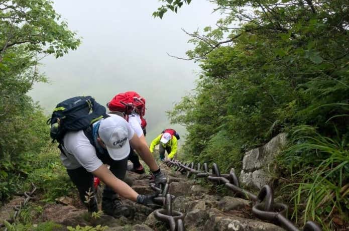 岩場・鎖場がある山
