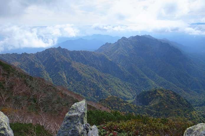 高妻山山頂からの景色