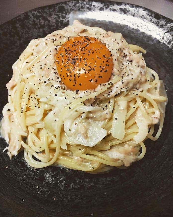 ツナクリームチーズパスタ