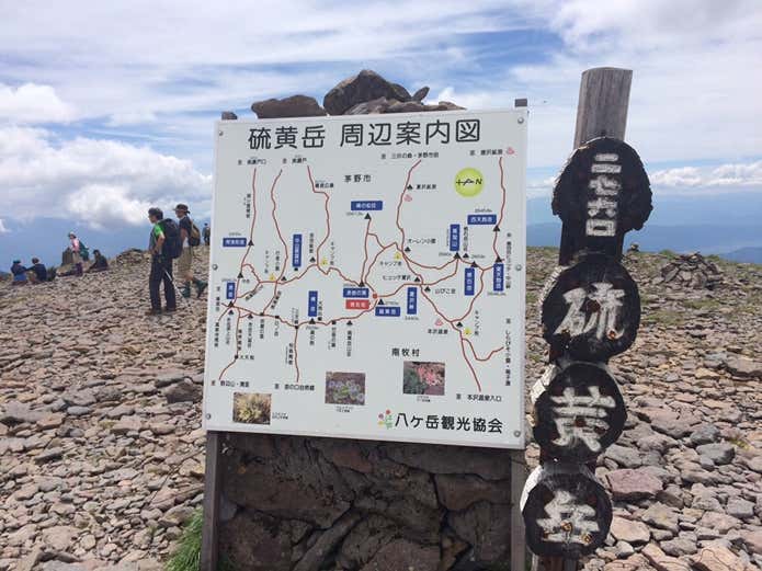 硫黄岳山頂