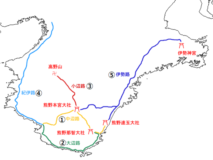 熊野古道マップ