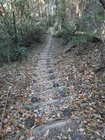 鏡山の階段