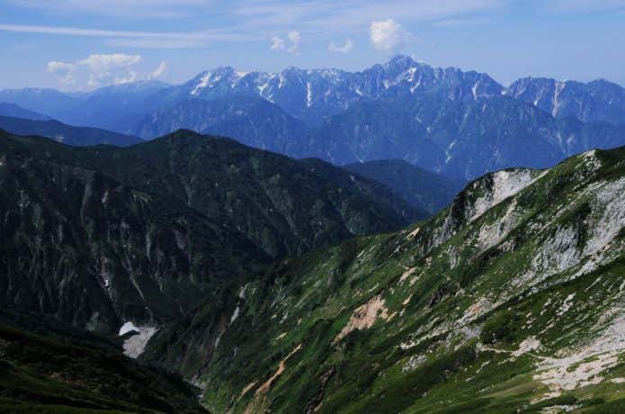 唐松岳から望む北アルプスの名峰