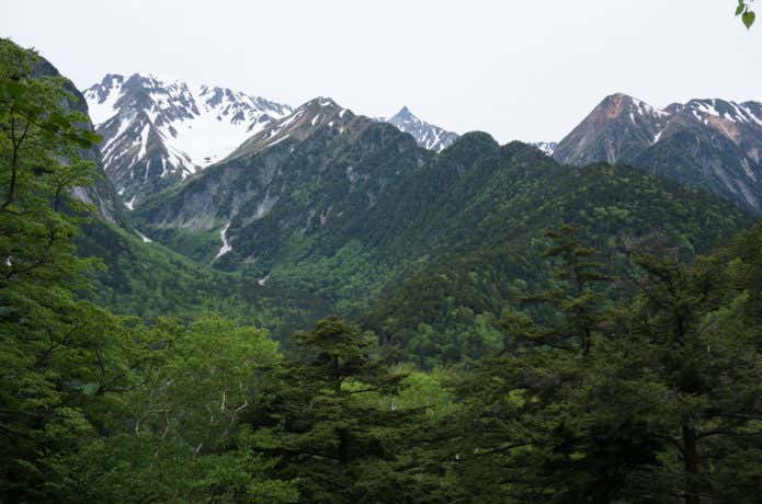 蝶ヶ岳　槍見台