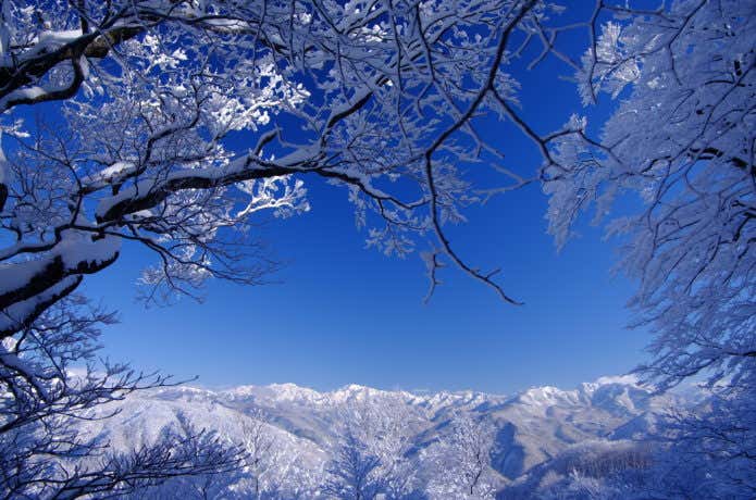 冬季の荒島岳