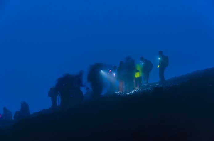 夜の富士登山