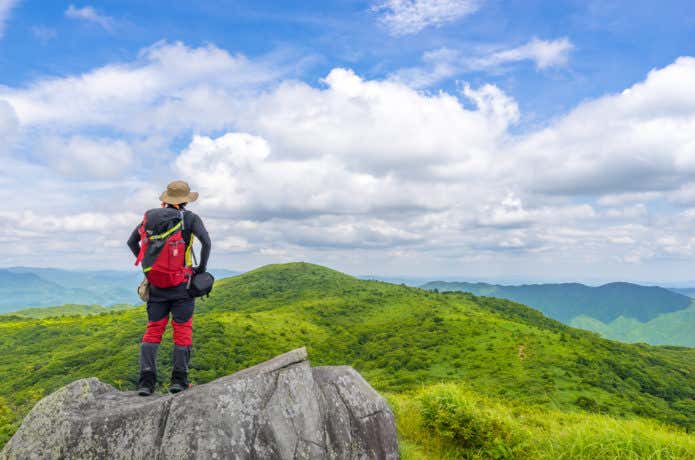 登山者（岩湧山）