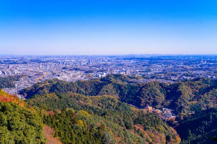 高尾山からの眺め