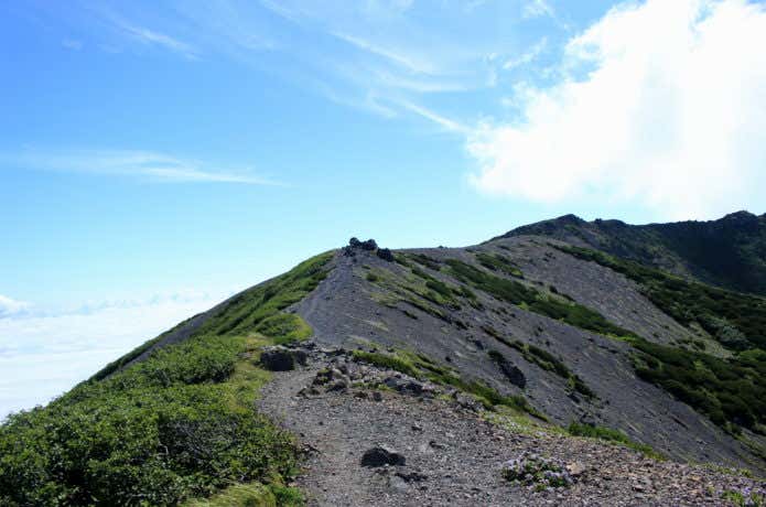 羊蹄山の山頂周辺