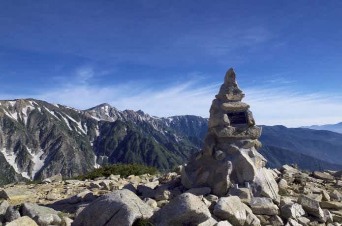唐松岳　丸山ケルン