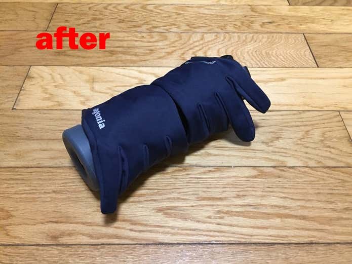 グローブを巻いた山専ボトル