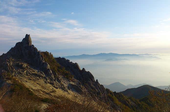 南アルプスの山々