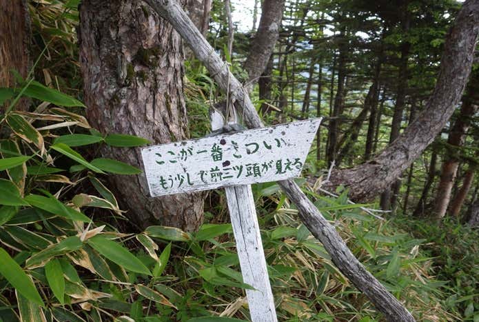 ここが一番キツイの看板