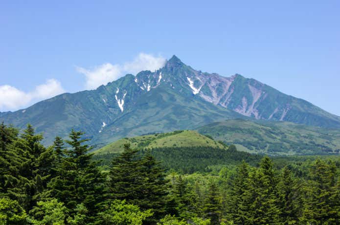 利尻山全景