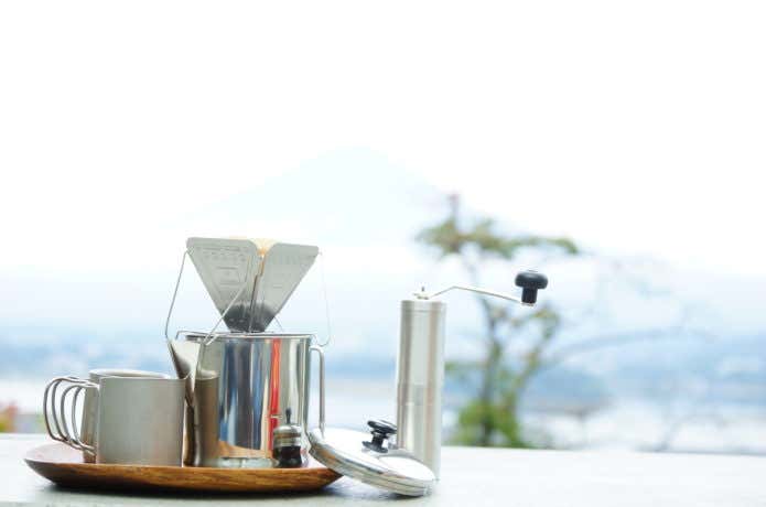 登山でコーヒー
