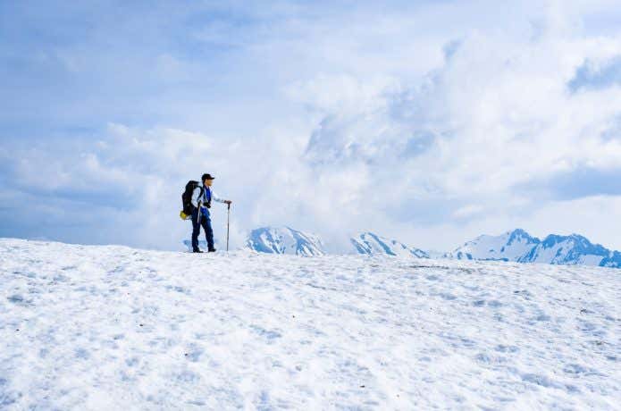 ゴールデンウィークの雪山