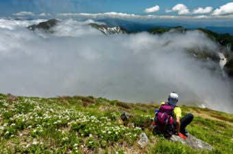 登山　休憩