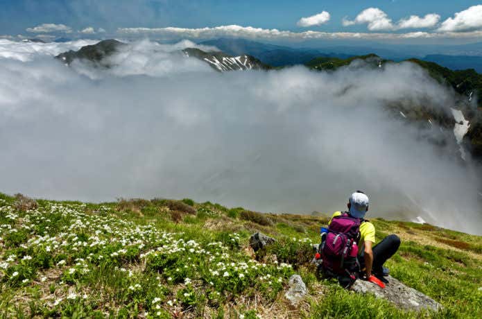 登山　休憩