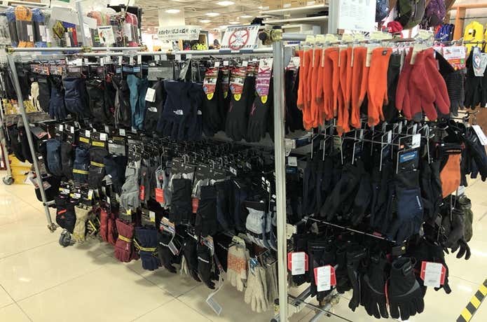 グローブ売り場