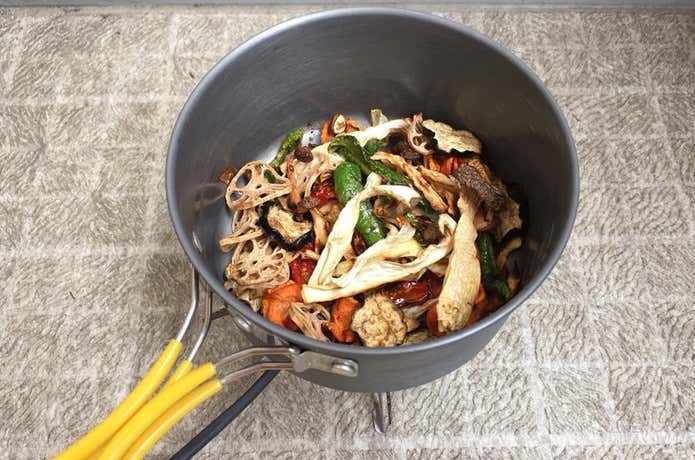 炒めた干し野菜