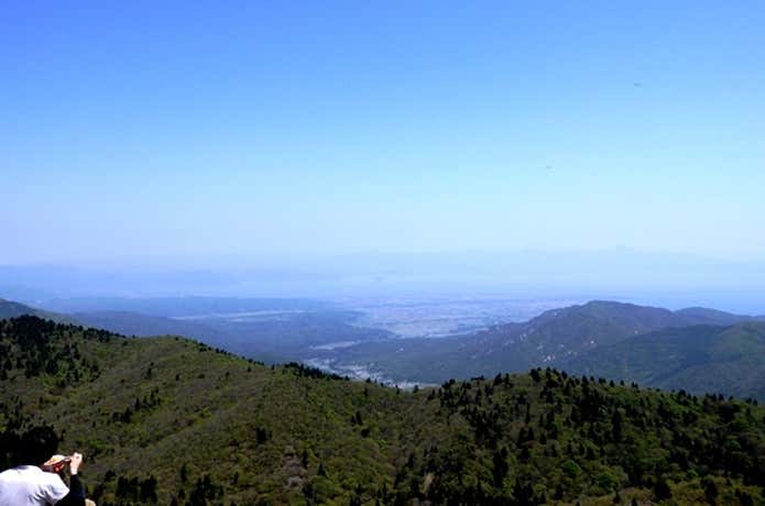 武奈ヶ岳の山頂からの眺め
