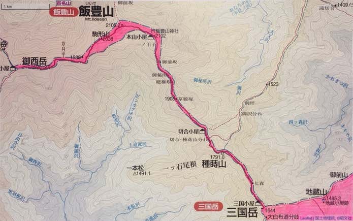 飯豊山地図