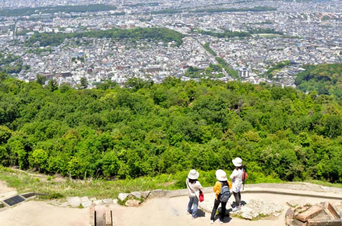 京都の山からの眺め