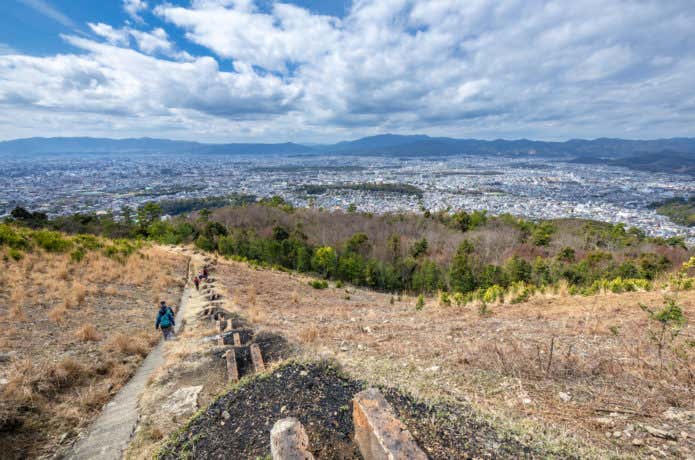 京都の山、大文字山からの眺め