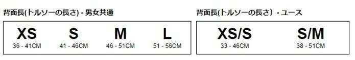 グレゴリーザックのサイズ