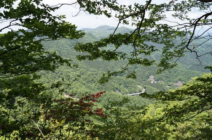 荒船山登山道からの眺望
