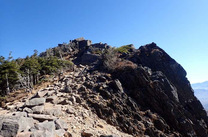 にゅう山頂