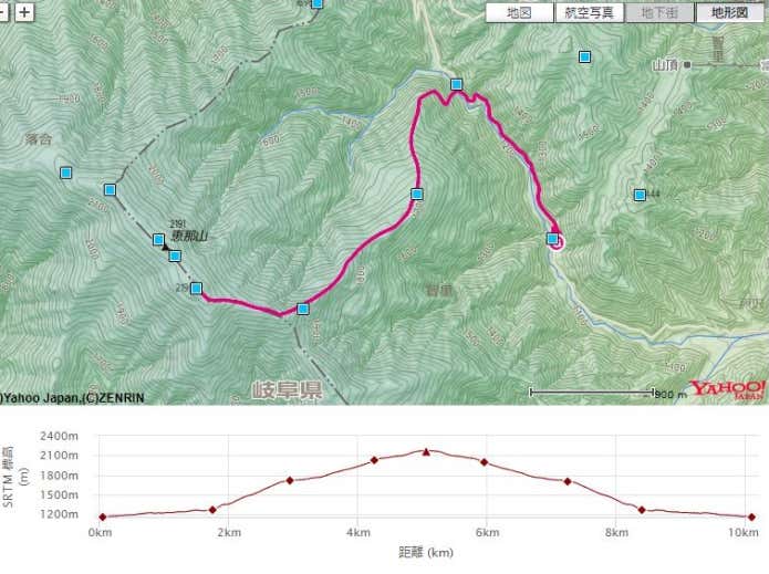 ④恵那山　広河原登山口から