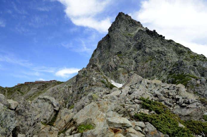 東鎌尾根から見た槍ヶ岳