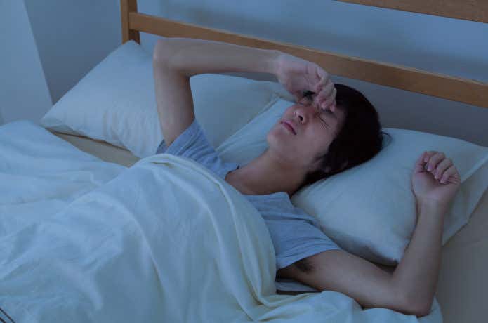 眠れない人