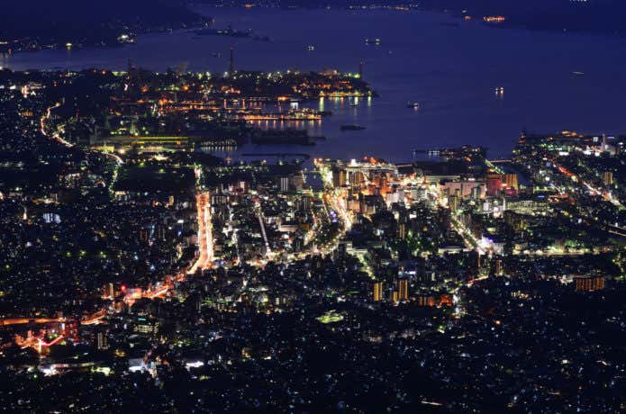 灰ヶ峰の夜景