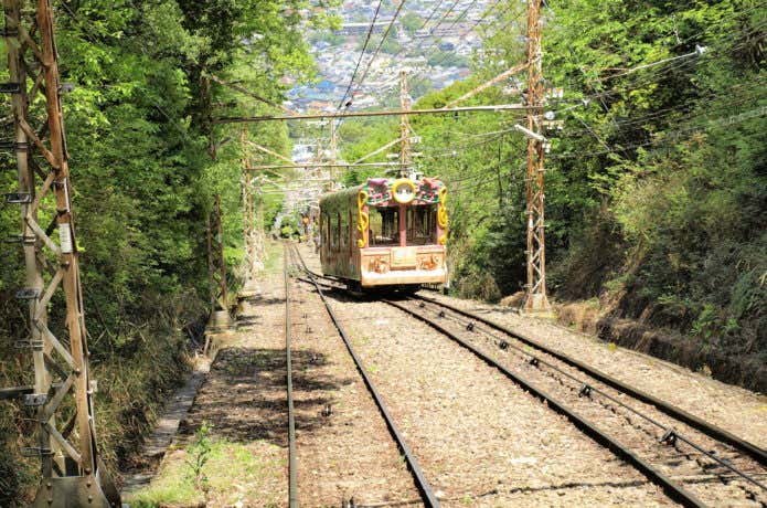 大阪　登山　生駒山ケーブルカー
