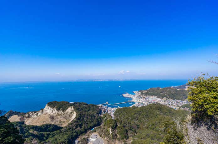 千葉の山から見た景色