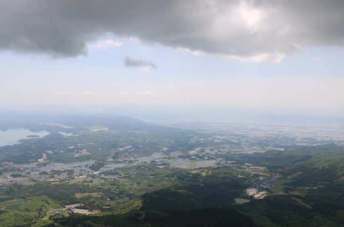 山頂からの景色（会津若松方面）