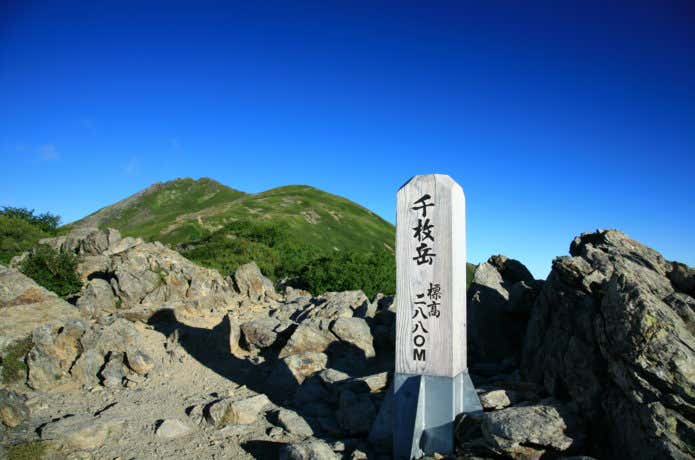千枚岳山頂